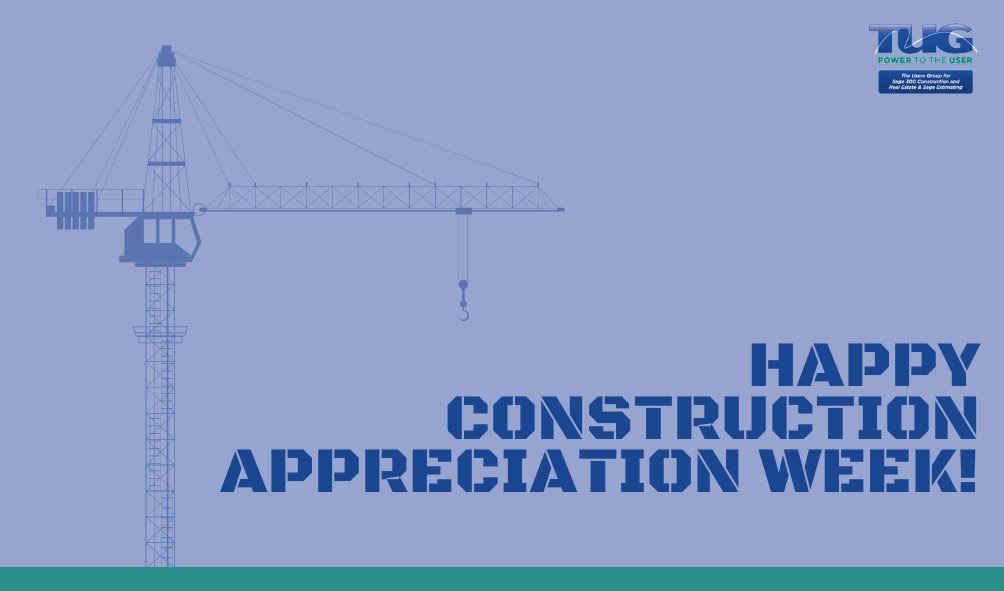 TUGweb's tweet photo. Happy National Construction Appreciation Week!

This week we celebrate and express our gratitude for the millions of men and women who work in Construction Industry.

#constructionindustry #ConstructionAppreciationWeek #powertotheuser https://t.co/nPWijh166r