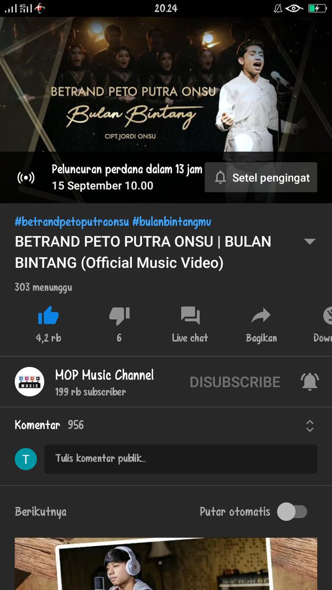 dailytheonsu's tweet photo. Ayo nyalakan pengingatnya,dan jangan komen dulu ya teman-teman 🌈
.
.#BetrandPetoPutraOnsuBulanBintang 
.#BulanBintangMV https://t.co/cSCKYjceen