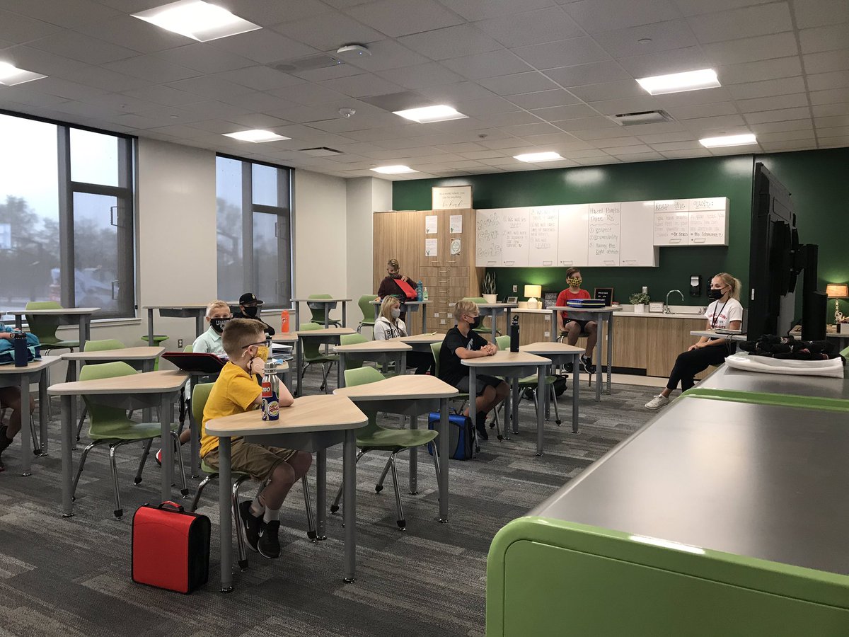 First day of school at our new building Hazel Point Intermediate #wearelinnmar