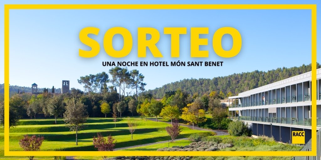 😬 ¡Qué SORTEO! 😍
👏 Gana una noche con desayuno en el <a href="/MonStBenet/">Món Sant Benet</a> 👌😍

➊ Follow
➋ Menciona 👇 con quién te escaparías
➌ RT

⚠️ Participa hasta el 20/9/20, a las 23:59h. Sorteo multired. Bases: bit.ly/Sorteo-Mon-San…

Suerte 👍