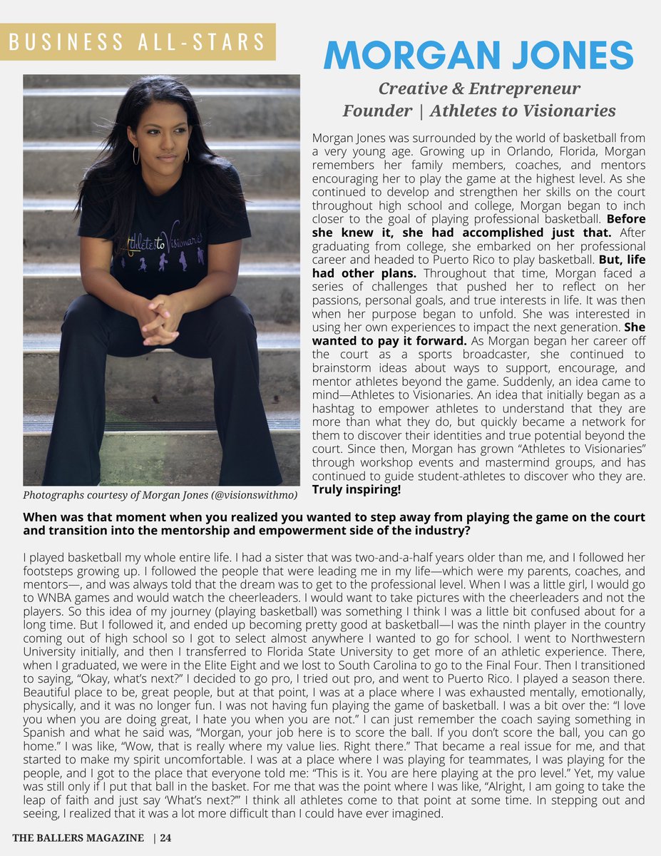 visionswithMo's tweet photo. Inside look at my feature in @BallersMagazine . My complete story From Athlete to entrepreneur &amp; creative. #athletestovisionaries https://t.co/Xx4OqgPn7E