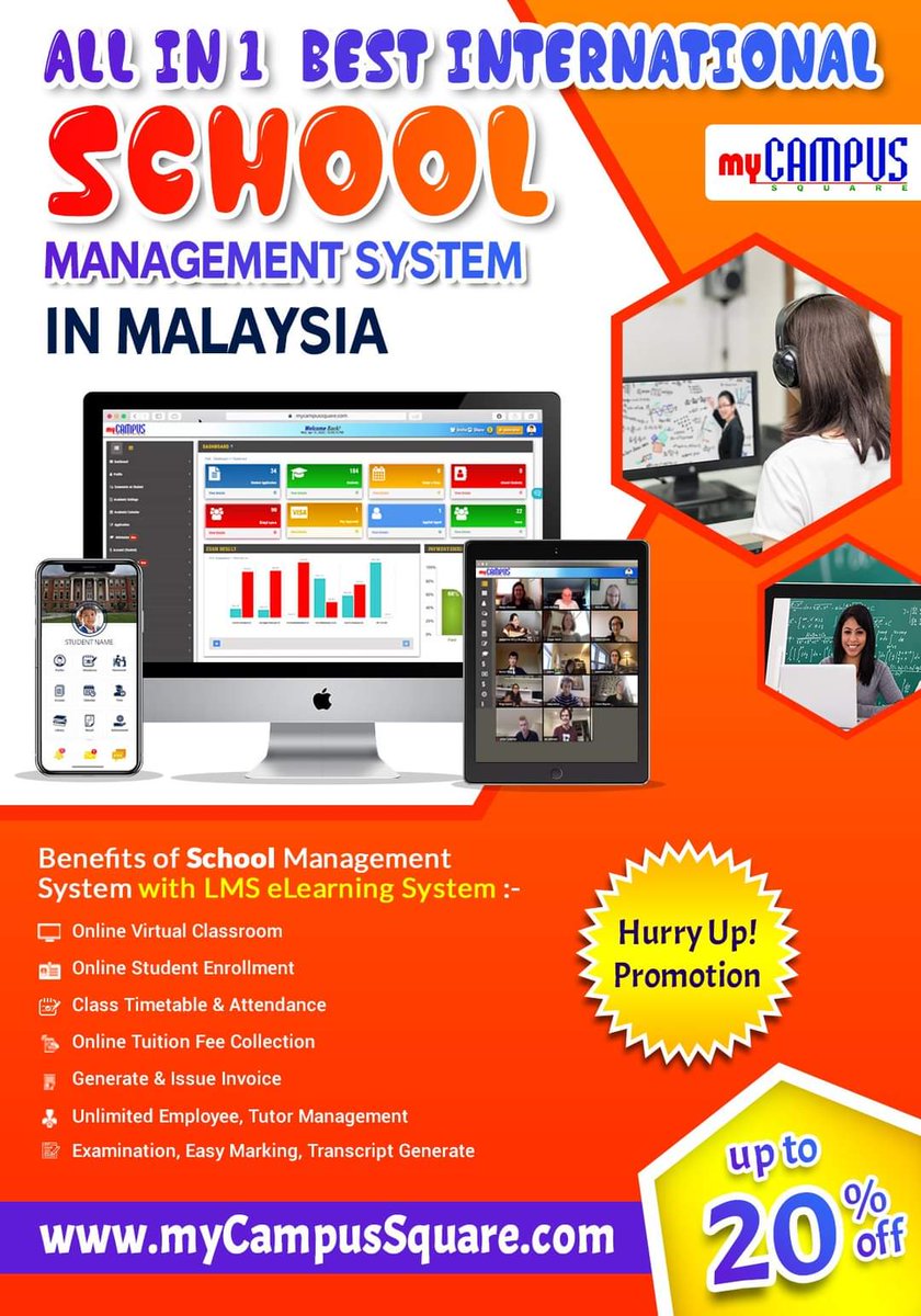milligramit's tweet photo. All-in-1 cloud-based #Best International School Management System LMS e-Learning System in Malaysia
👍Hurry Up! Promotion!!👍
Subscribe Internationa School Management System Today and go Paperless. https://t.co/ZHkXEvhs3p