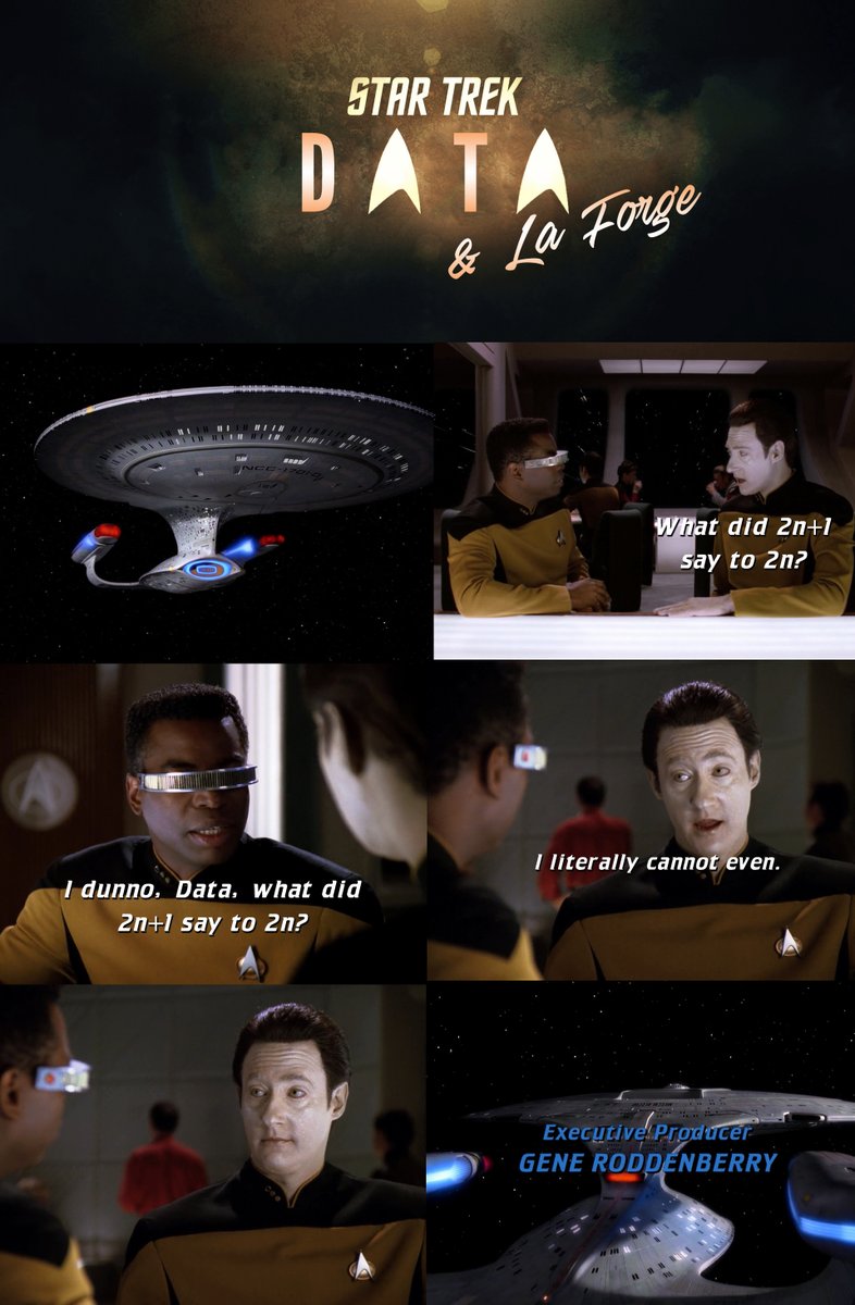 Something for you math nerds out there #StarTrek #DataandLaForge #JellicoTrek