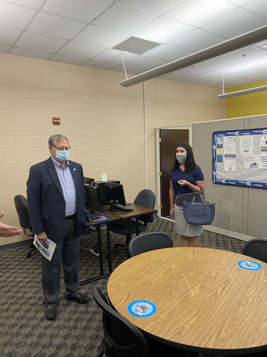 bluegrassctc's tweet photo. We’re so pleased to welcome @KimberlyKingGOP
@RickGirdler4ky to our #HealthyAtBCTC Danville Campus today @KCTCS https://t.co/UrJFNAsWwe