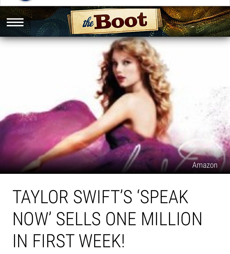 In 2010 Taylor become one of few artists in HISTORY to sell 1m in one week with an album with ZERO bundles She literally been proving who she is since forever