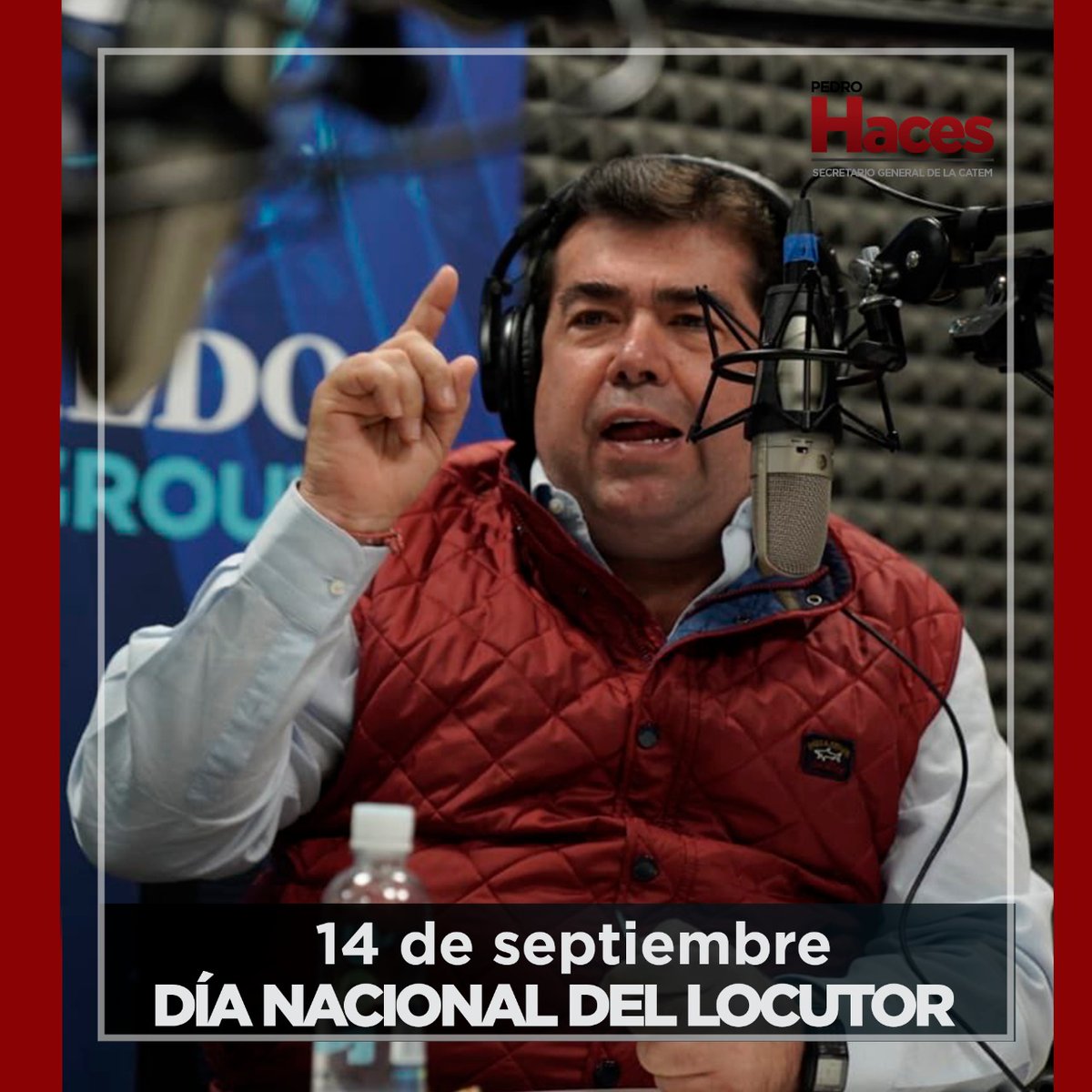PedrohacesO's tweet photo. Abrir los micrófonos a todas las voces. En lo personal, es un ORGULLO fomar parte del fascinante mundo de la radio, junto a la familia de la gran #CadenaH @heraldodemexico.

¡Feliz #DíaDelLocutor, colegas! 🎙️
#HablandoFuerte https://t.co/VyiWRVNLUv