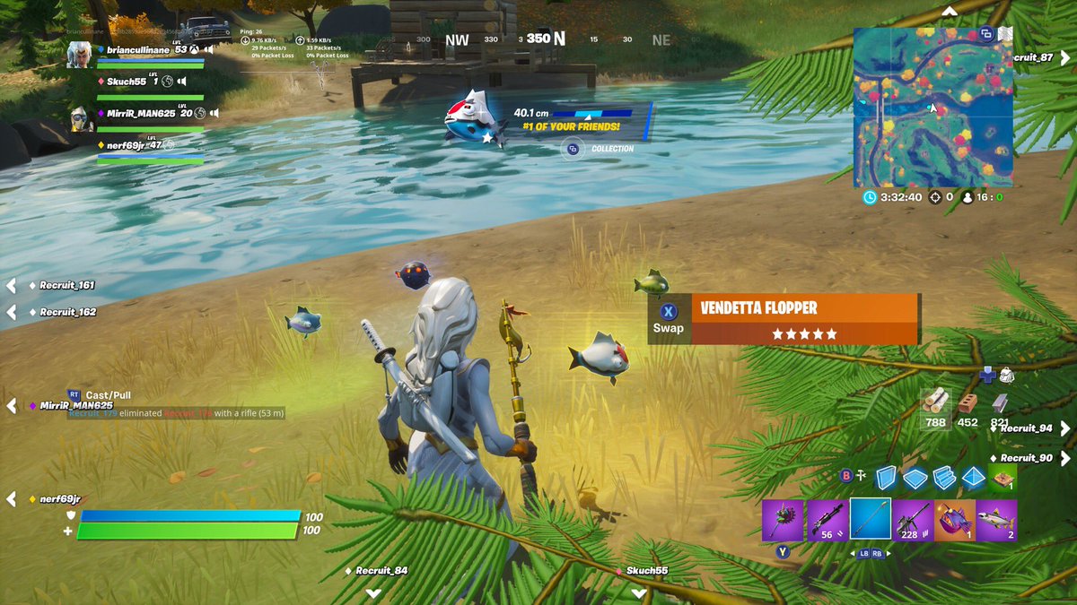 Phraze_Clan's tweet photo. So I caught a #vendettaflopper in Battle Lab and soon as I did a damn friendly bot walked up and took it #unlucky #pkhood @FortniteGame https://t.co/0EP2ai2v6H
