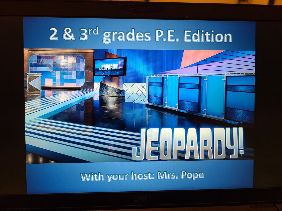 SpaldingPE's tweet photo. It's Jeopardy time! So much fun to play with my students today! @SDETigers https://t.co/aCcb0XH8Ge