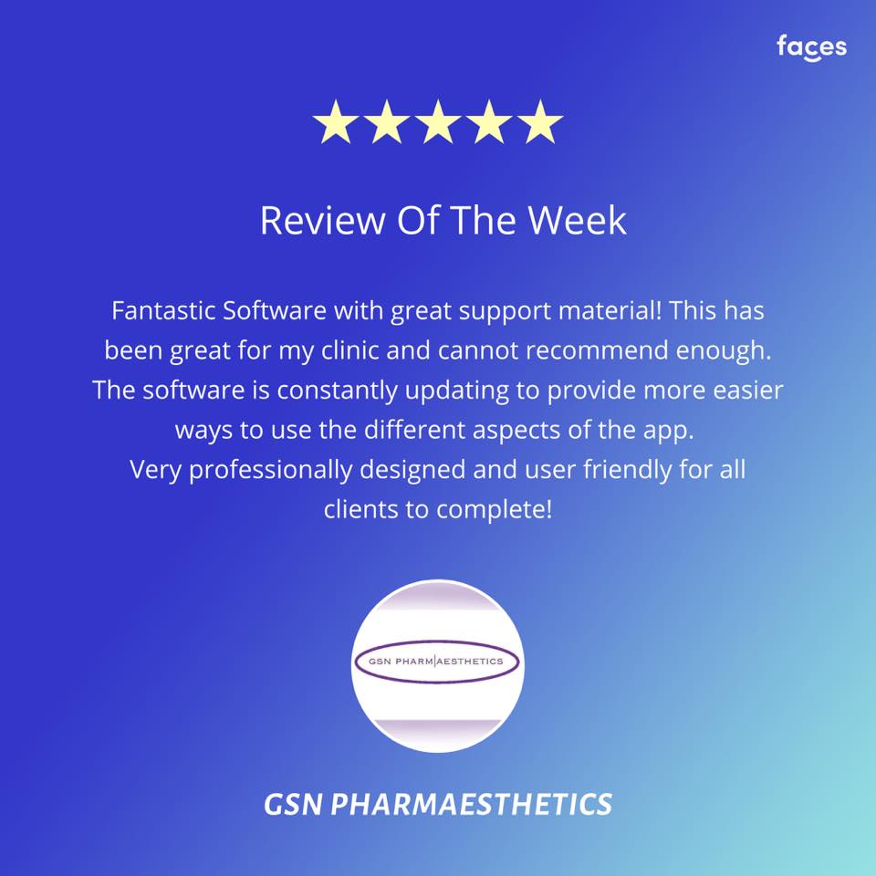 facesconsent's tweet photo. Thank you GSN for the lovely feedback. Great to know how much Faces helps your business!

Check out the Faces resource hub for your aesthetic business -- https://t.co/LXvgXfUDKx

#digitalconsentform #consentform #aesthetician #aestheticpractice #clinicmanagement #clientmanagement https://t.co/AQNjj1kzuz