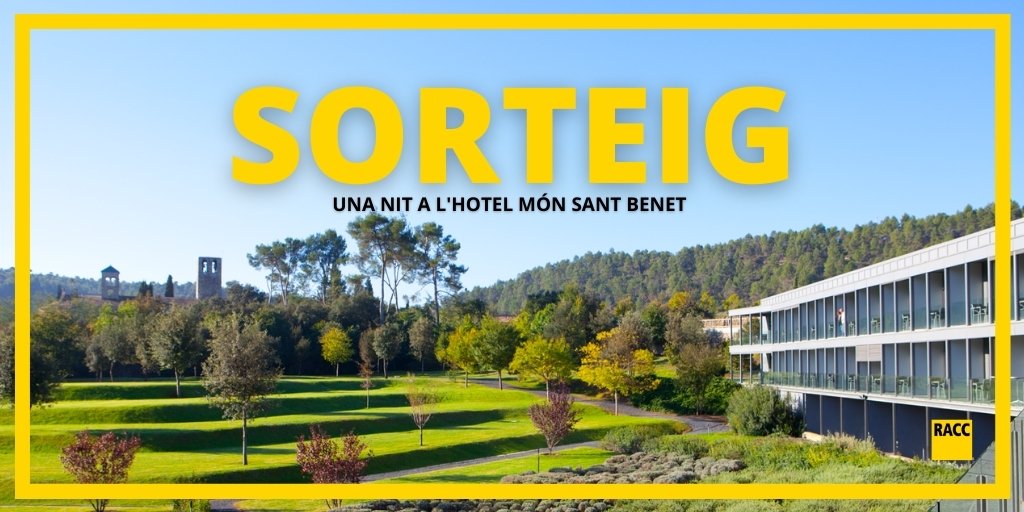 😬 Quin SORTEIG! 😍
👏 Guanya una nit amb esmorzar al <a href="/MonStBenet/">Món Sant Benet</a> 👌😍

➊ Follow
➋ Esmenta 👇 amb qui t'escaparies
➌ RT

⚠️ Participa fins el 20/9/20, a les 23:59h. Sorteig multixarxa. Bases: bit.ly/Sorteo-Mon-San…

Sort 👍