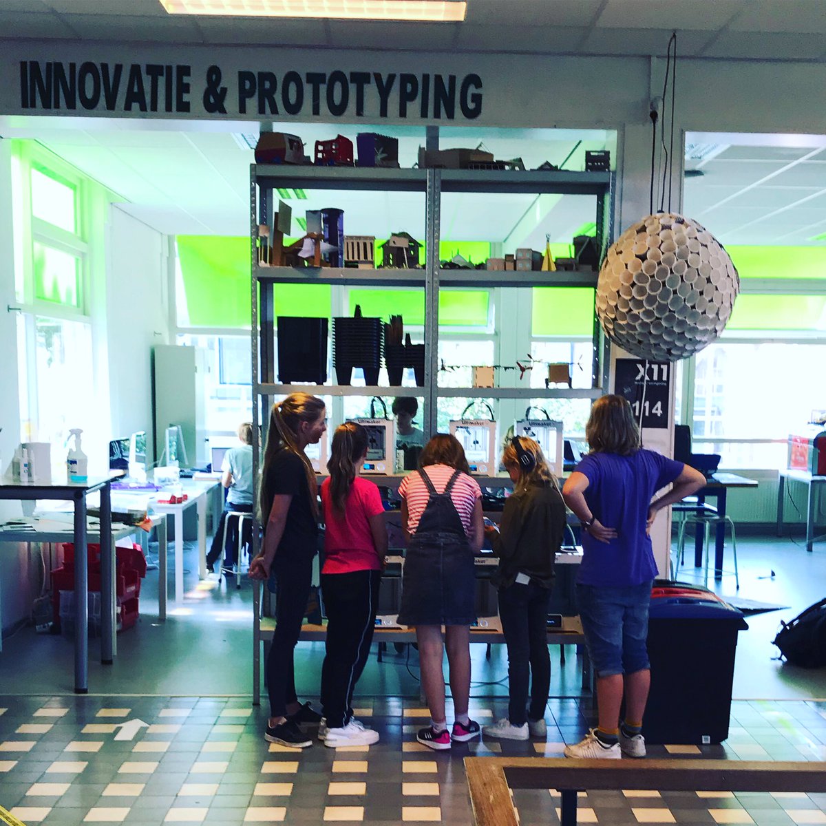 Verwondering, eerste testen met de 3D printers...#watmaakjij #makered