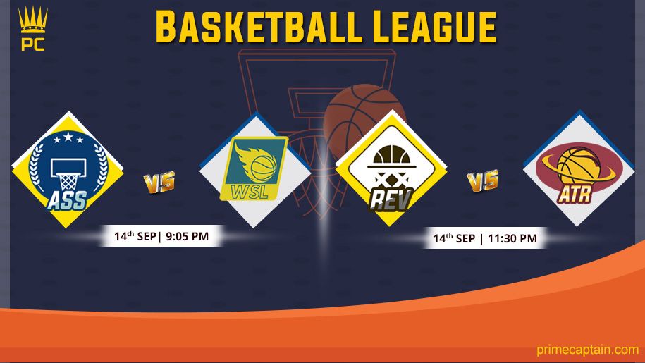 PrimeCaptain1's tweet photo. 🏀Basketball League🏀
ASS  vs WSL | 14th SEP| 9:05 PM
REV vs ATR | 14th SEP | 11:30 PM

Create your team and join the contest now!
https://t.co/vq5qur015o
.
.
#PrimeCapatin #Basketball #FantasyBasketball #FantasySports #Sports https://t.co/Nx1pQdaXOs