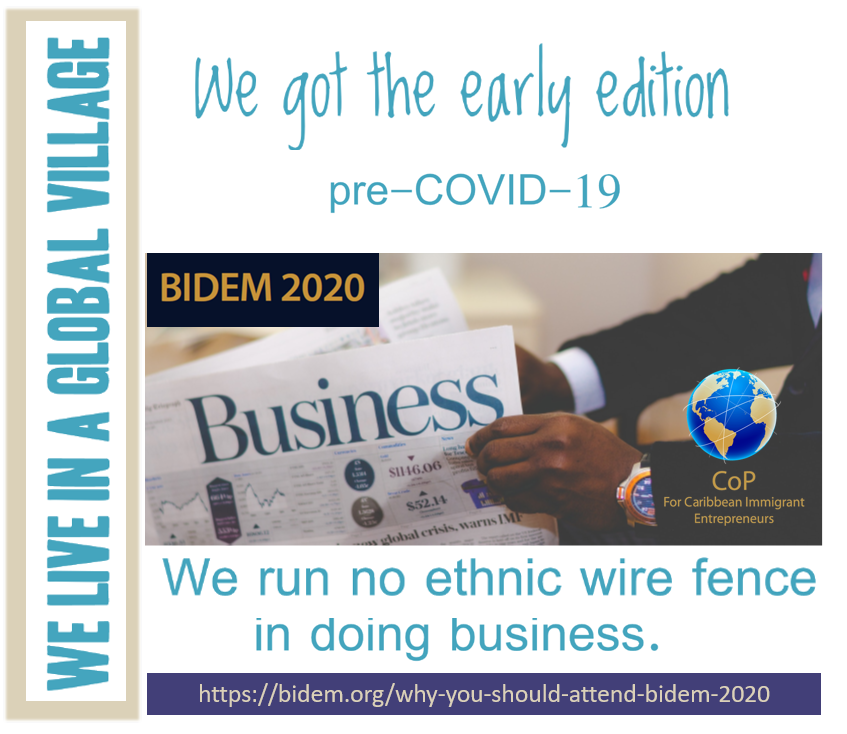 BidemShow's tweet photo. We got the #earlyedition. We live in a #globalvillage #inclusive #entrepreneurship #excluse and #inclusive #business #models. #BIDEM2020 an all #entrepreneurs #affair. https://t.co/RFeVBtLipr