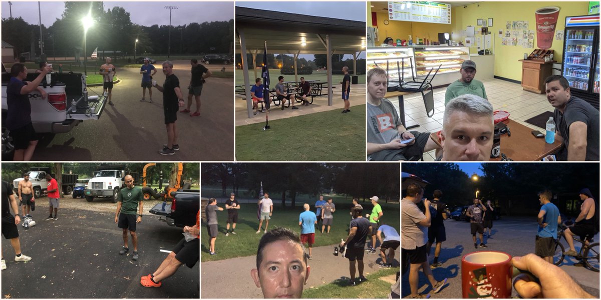F3Memphis's tweet photo. 68 total PAX had a case of the Mondays

12 (1 FNG: Mayhem) @ Wolf
7 @ Barracks for #IronPAX
10 @ Berm 
2 @ B.Collar
7 @ Levee 
9 @ Morg inc Brad Pitt from Cherokee
15 (1: AirFlair) @ OF
6 at Quad City

55/68 for #PLC = 81% #F3tention

#F3counts #2ndFcountstoo #MemphisRules https://t.co/gOp4bJkwUh