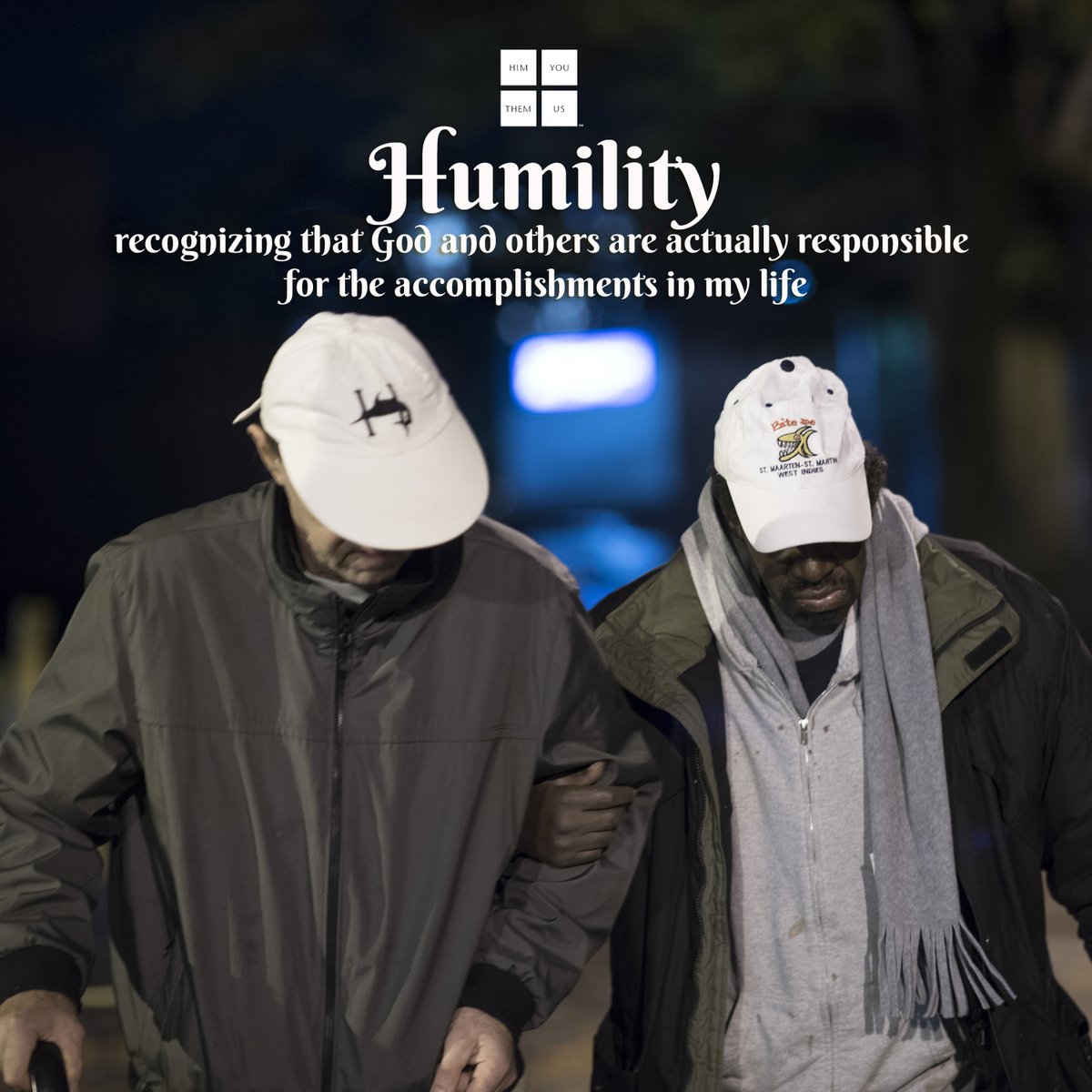HelpingUp's tweet photo. This week, we begin a fresh journey through the Christ-centered character qualities, starting with Humility - Recognizing that GOD and others are actually responsible for the accomplishments in my life.
#helpingup https://t.co/6YJKhqv9Bl