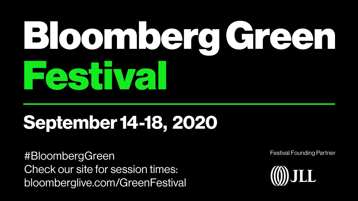 Join us and <a href="/BloombergLive/">Bloomberg Live</a> bergLive at #BloombergGreen, a multi-day virtual conversation, where we aim to focus
on core issues we need to tackle to further climate action today. For more details: bloom.bg/32591Og
#jllcan