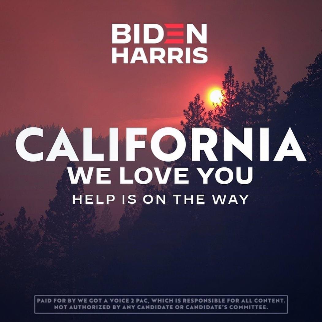 jessabahx's tweet photo. As #WeakDonald ignores the deadly fires devastating the west coast,itโs important to remember heโs actively contributing to a major cause:the climate crisis. @JoeBiden has a plan to combat climate change. #ScienceDenierTrumpFires
@WeGotAVoice2 @TeamJoe
https://t.co/GFXANh5b5h https://t.co/ubKPaRECSe