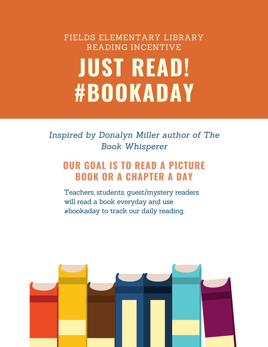 Fields_Library's tweet photo. We are excited to announce our #justread library reading incentive. We already do this but now we are going to show the Twitter world that our Falcons are readers. Let's do this @NISDFields! @NISDLib #NISDBackTogetherBetter #FieldsStrong #bookaday https://t.co/EO0UPAeLJc