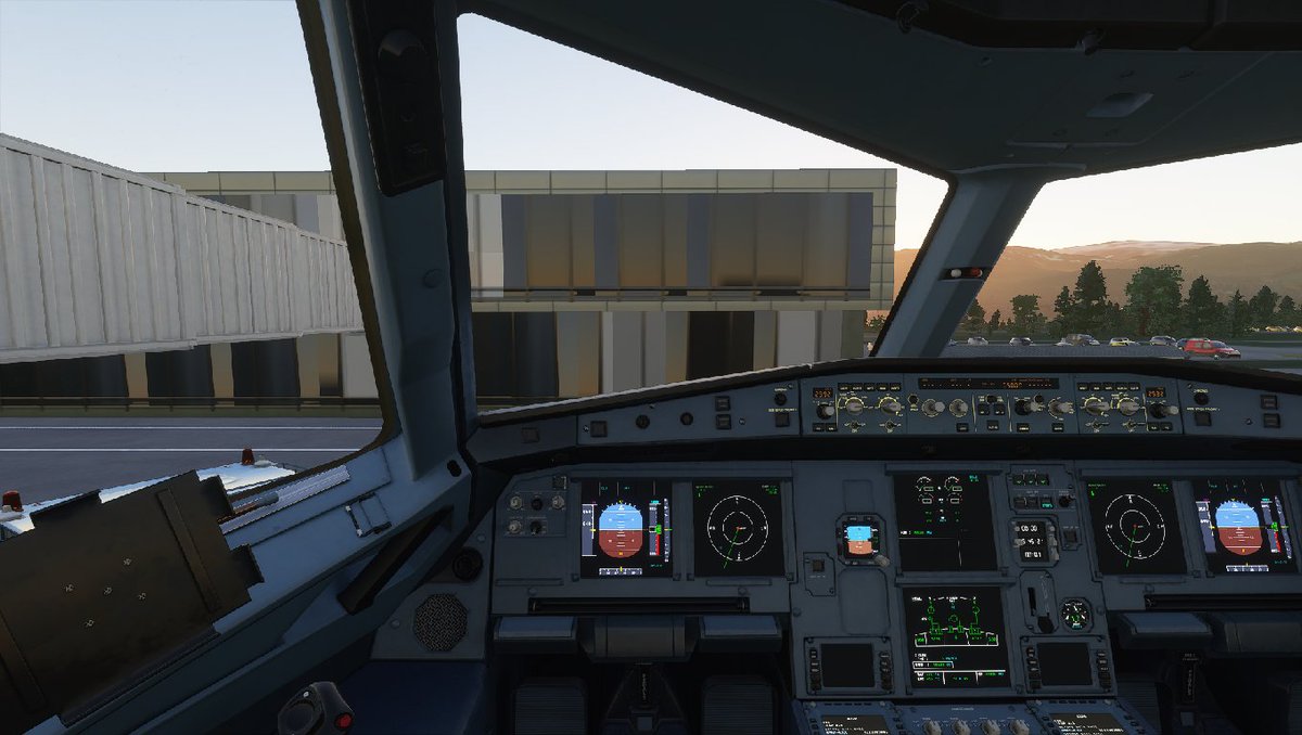 BuggattiThe's tweet photo. Microsoft Flight Simulator 2020 Airbust A320neo Tromsø to Gardermoen Oslo. https://t.co/yC41bapw3u