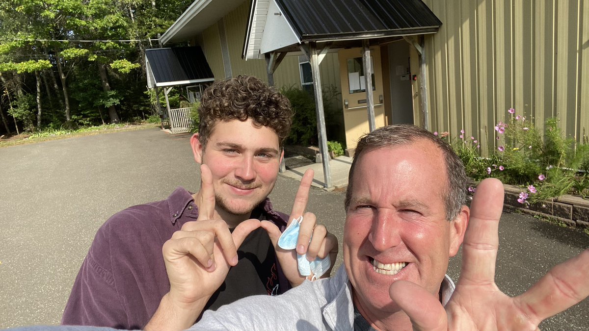 Got a couple in the WIN column !  My oldest said we had to sport a W In the pic. #Vote #HesInMyBubble #Family