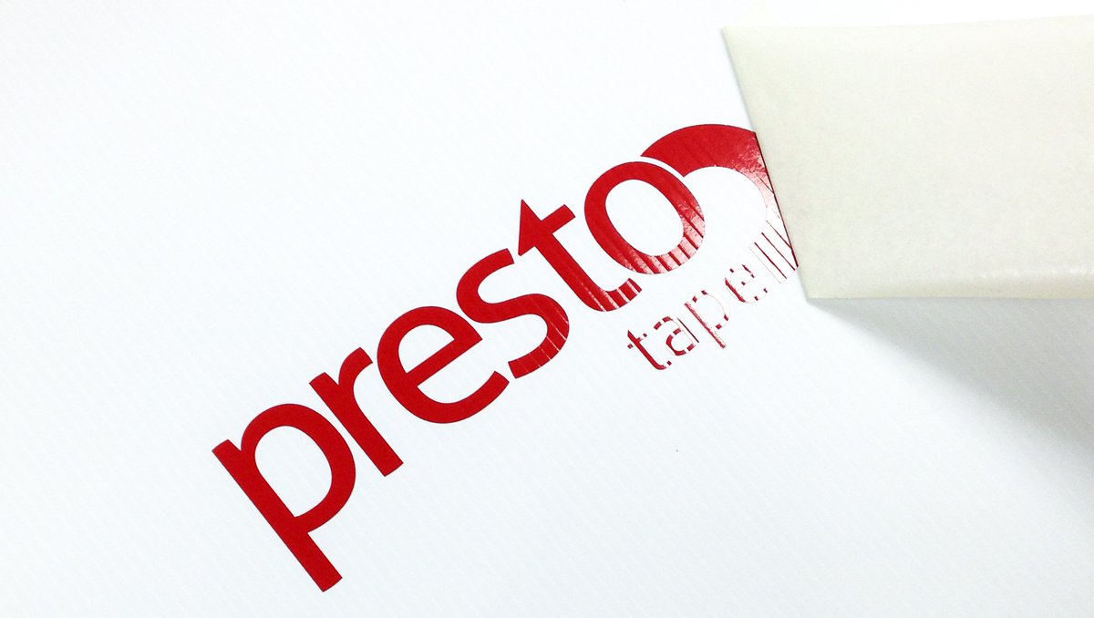 PrestoTape's tweet photo. Perfection! From low to high tack, we manufacture a variety of Paper & Film Application Tapes. #applicationtape #transfertape #screenprintsuppplies #screenprintsupplier
See our full assortment: https://t.co/qx1m5tBJWB https://t.co/6kMq7pyVu1