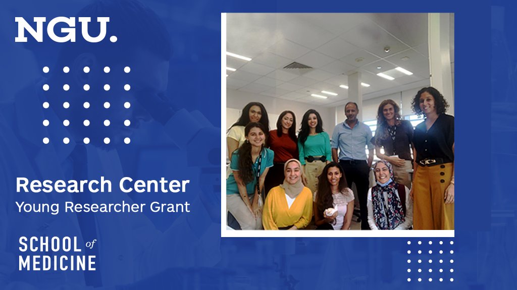 NGUegypt's tweet photo. The Research Center, Newgiza University is pleased to announce, that the research team headed by Prof. Ahmed Ihab, School of Medicine, has been awarded another Young Researcher Grant from the Science, Technology and Innovation Funding Authority (STIFA).
#WhyNGU https://t.co/yKV5hB7gkI