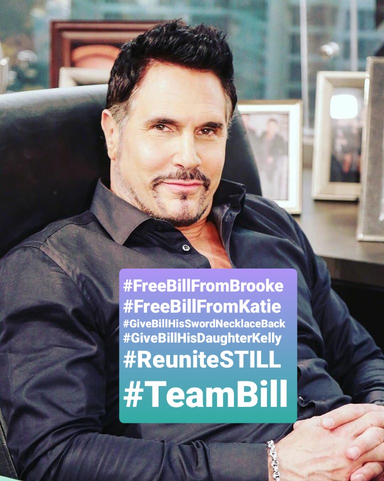 _vero_1989's tweet photo. @BandB_CBS This writing for Bill is pure TRASH! 😡🤮 Both Don Diamont &amp; his character DESERVE BETTER THAN continuing to be used for propping #BradleyBell's favorite pairings just because he's a die-hard Logan fan. #FreeBillFromTheLoganSisters #KillBatie #NeverBrillAnymore #BoldandBeautiful https://t.co/dKyIP9H4Ua