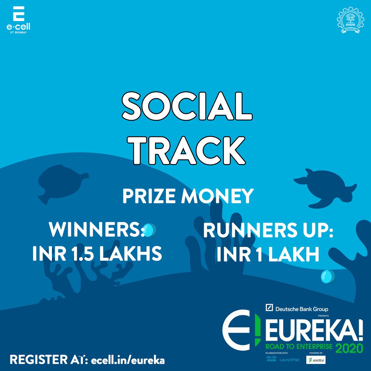 ecell_iitb's tweet photo. Eureka! 2020 Tracks Launch!
Register at https://t.co/LclLpMy6s9
#DiveDeepToExplore
#Eureka2020
#CreatingJobCreators https://t.co/RrOJnyxPlo