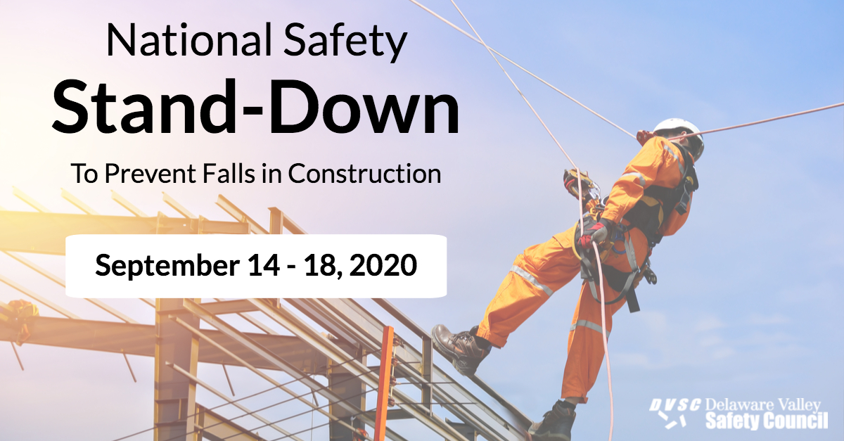 DvscAdmn's tweet photo. Help us raise fall-hazard awareness, Sept 14-18, in honor of National Safety Stand-Down Week. #standdown4safety #WorkerSafety #FallProtection #safetyculture #WorkplaceSafety #PPE #stopfalls #fallprevention #safetystanddown #osha #fallhazard #fallawareness #construction #safety https://t.co/4hMJ3fVC39