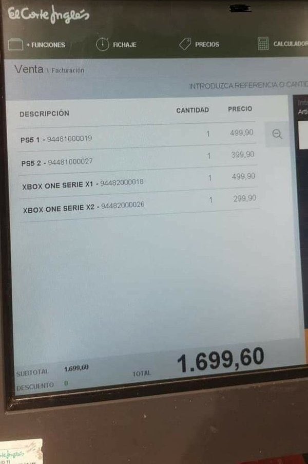 So I estimated £449 for the PS5 in this thread. Leaked from a Spanish retailer: