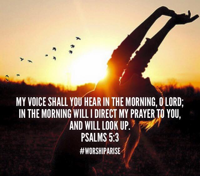 OfficialATDO's tweet photo. Start your day with letting the Lord hear your voice. Set in order your thoughts toward him. https://t.co/yH9eZK587s