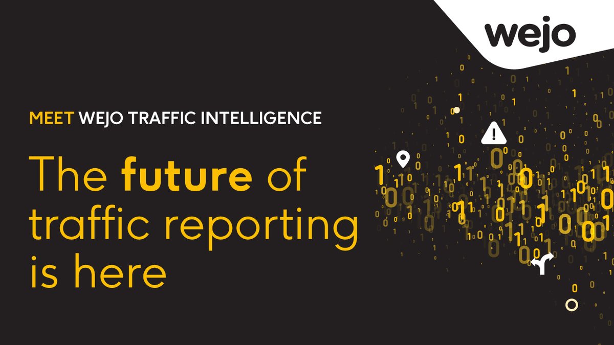 wejoHQ's tweet photo. We're excited to bring you the future of traffic reporting🎉 Meet Traffic intelligence - delivering unique connected car data as tailored accessible reports, empowering organizations to transform mobility. 

#TransformMobility #MobilityData #ConnectedCarData #VehicleData #BigData https://t.co/3UxrG8n9XP