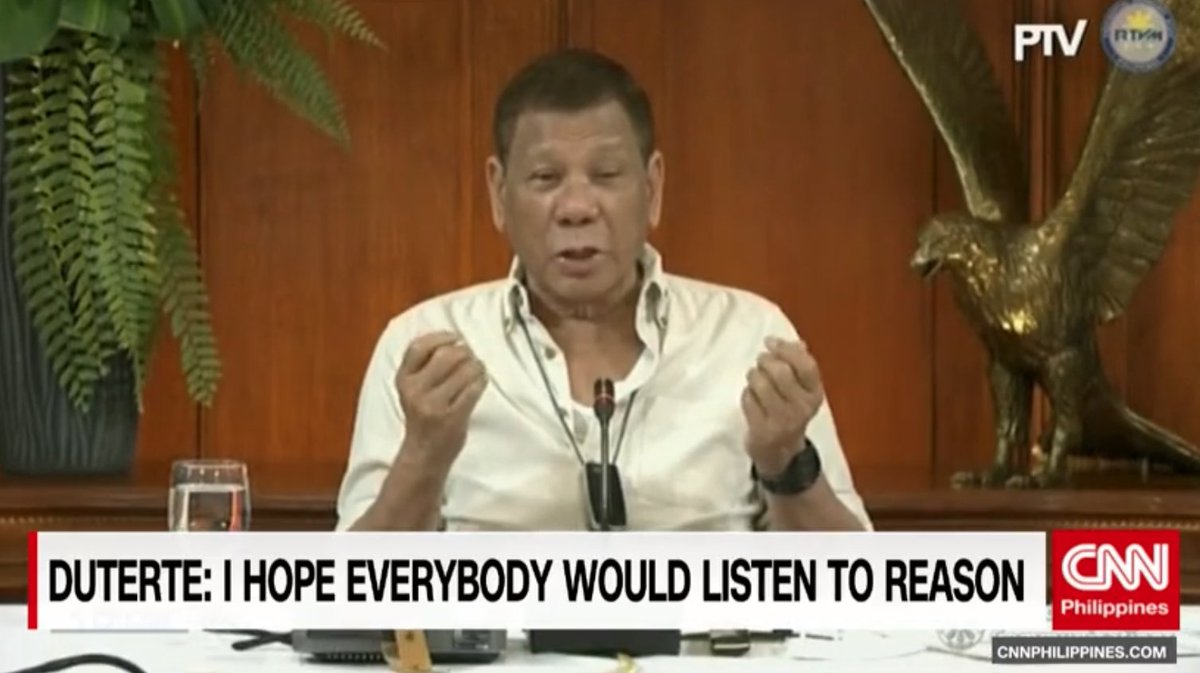 THREAD: President Rodrigo Duterte addresses the nation. | Watch here:  https://bit.ly/3hvxPoe 