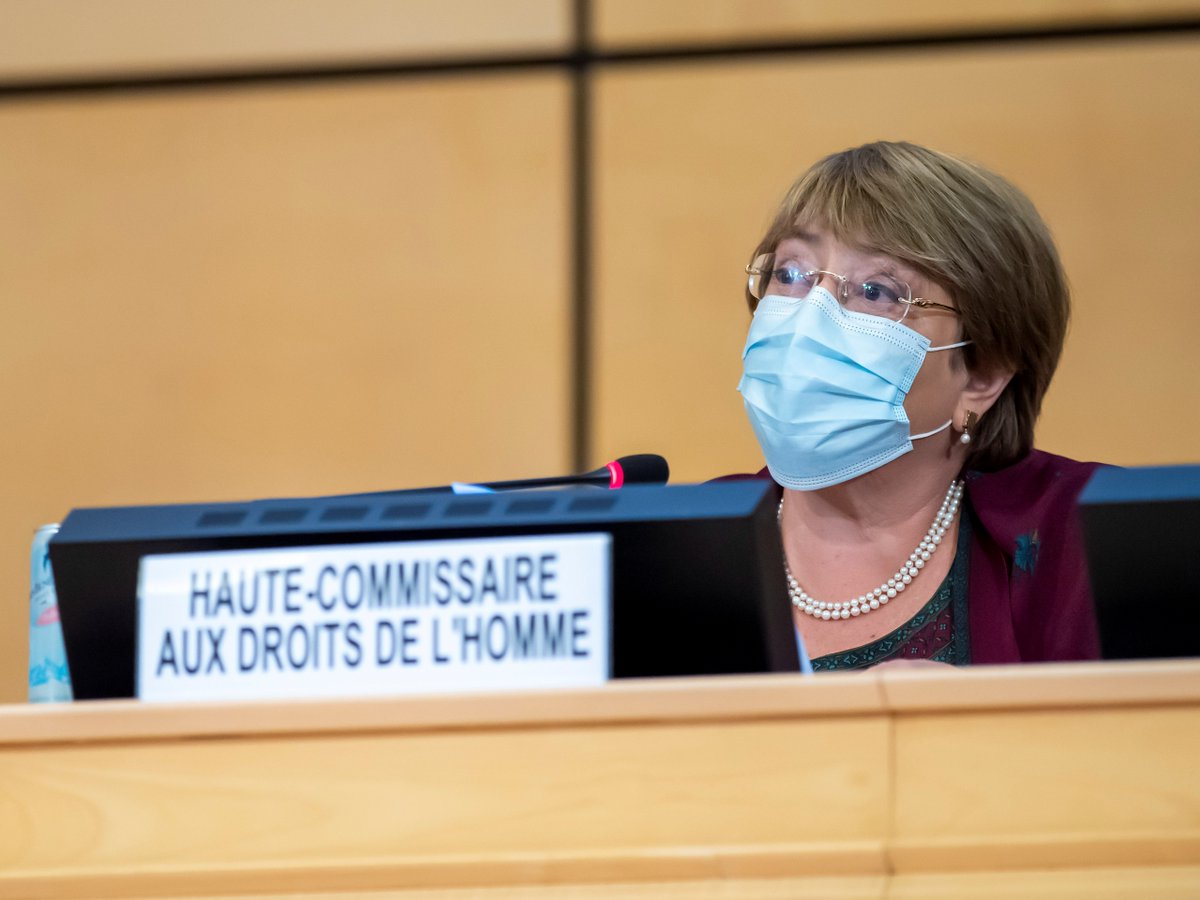 RNDemocracy's tweet photo. At #HRC45 UNHRC Chief @mbachelet concerned that #20A may negatively impact on the independence of key institutions like @HRCSriLanka
UNHRC to give renewed attention to #lka as gov is swiftly reneging on its commitments to reconciliation. 

Full statement: https://t.co/tjvRahmGYt https://t.co/TVIN21EWYc