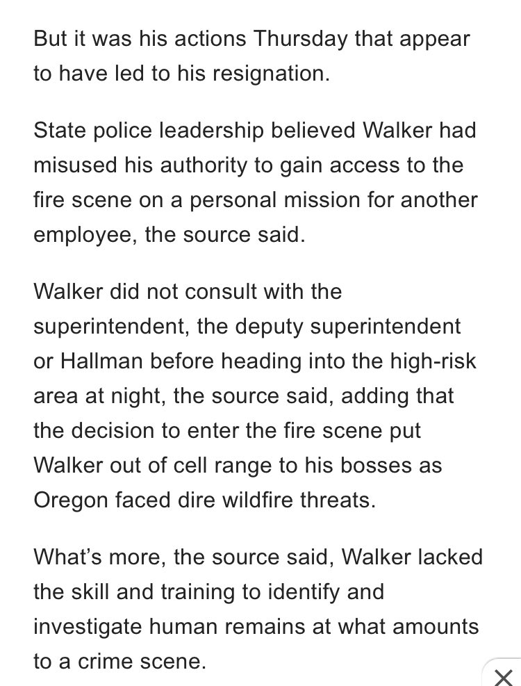 So if you beat up 50 protesters, or tear gas a neighborhood. That’s fine.But if you - the Fire Marshal - drive into a fire to save a beloved man’s life, you will be demoted.. because you’re “out of cell range from your bosses”. Your bosses being.. of course, the cops.23/