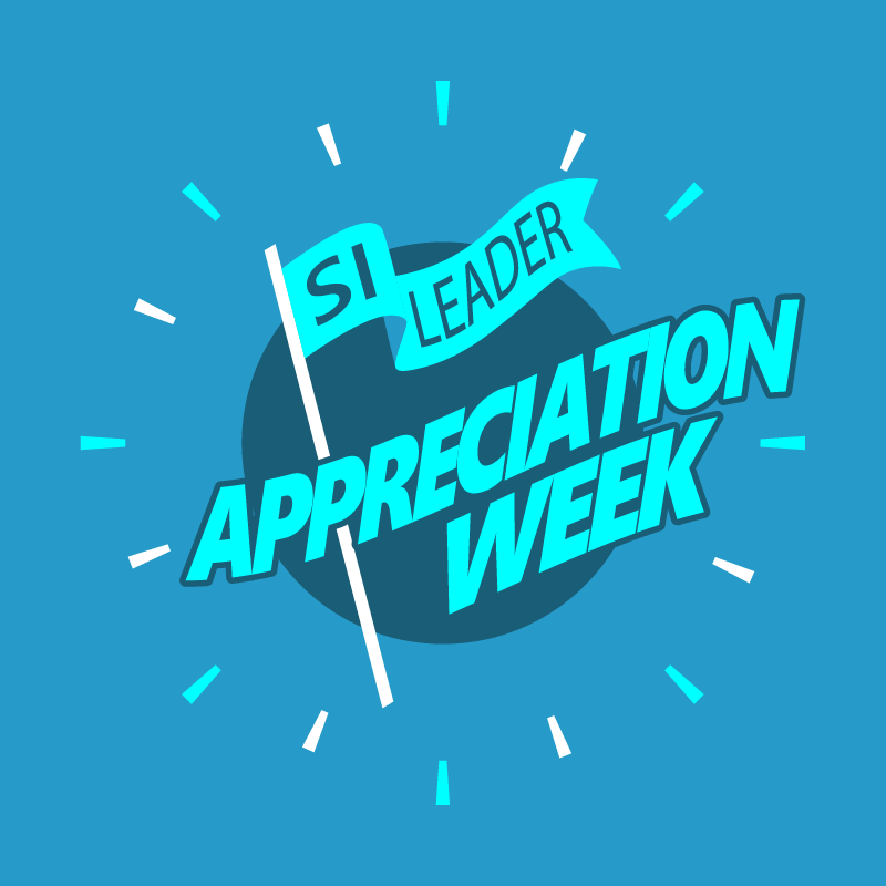IntlCtrSI's tweet photo. SI Leader Appreciation Week kicks off next Monday!!!
We can't wait to see all the ways you show your leaders how valuable their contribution is! 
Be sure to use #SILappreciationweek to let us know how you're celebrating. https://t.co/y12RVDoQEd