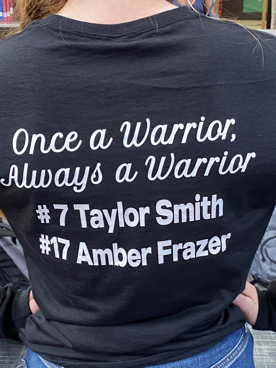 GoGHSVolleyball's tweet photo. @Taysmith2002 modeling our 2020 Senior shirts, made by @WageWarApparel 

Can’t wait to celebrate Amber and Taylor tonight! https://t.co/q158nS1HTE