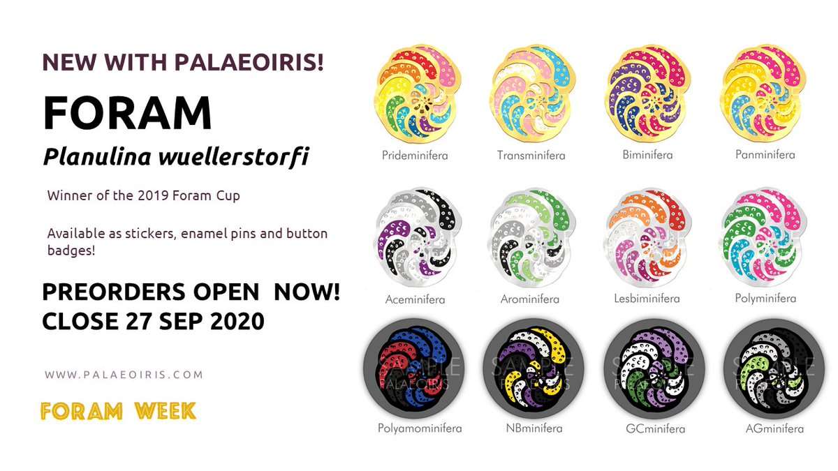 palaeoiris's tweet photo. HAPPY FORAM WEEK!
They are finally here! Get your #pride flag #foram #merch now ๐ https://t.co/lCQNYGQQqZ
Not your type of merch? Check out @ForamWeek's art contest and get a FREE STICKER if you order from both of our shops!
RT=๐๐
#foramweek #foramweek2020 #foraminifera https://t.co/G7d0muO8rV
