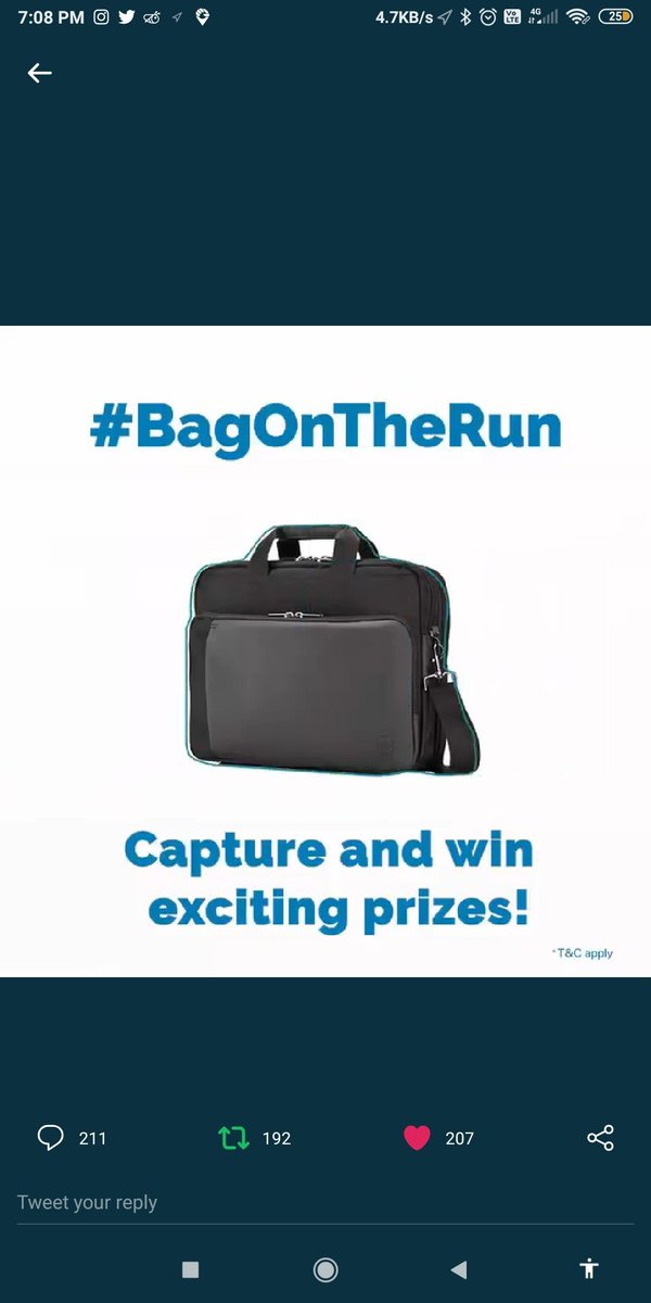 mini1619's tweet photo. @DellTechIndia Here is my screenshot Team.
#BagOnTheRun #CarryYourWorkspace 
#HybridBriefcase https://t.co/H2eK6vuvXH