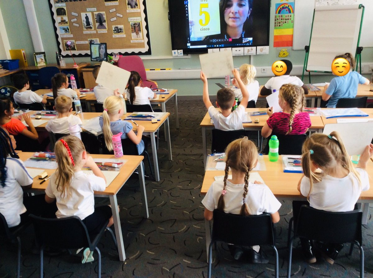braunstone_cps's tweet photo. Year 3 really enjoy today our first remote Spanish lesson where they have been learning how to say and write the numbers in Spanish up to 10 #bcps #learningspanish https://t.co/xf0PdKEg5f