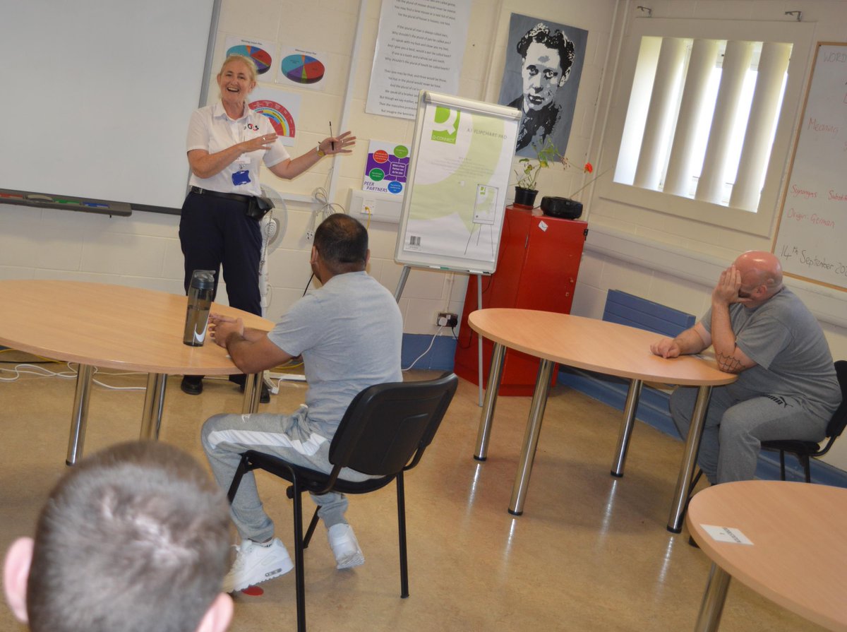 forder_phil's tweet photo. Good to see #Education restarting with social distancing in HMP Parc today. @G4S @nigel74 @TheErwinJames @fmspear @chriskay1 @HMPPSCymru @manwithbooks @HecallsmeKeef @thatjennyrees @Openuniversity @RobHumphreys77 @KoestlerArts https://t.co/R0RJPiGrPQ