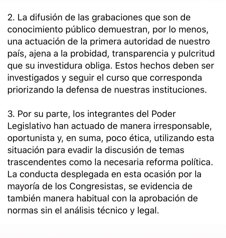 PrivadoConsejo's tweet photo. Ante la #crisis actual en el #Peru, el Consejo Privado Anticorrupción declara lo siguiente: https://t.co/2GIJ5aCY3Y
