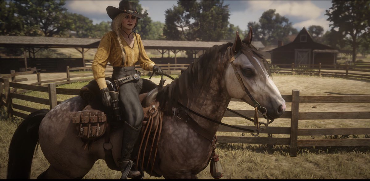 SvalaGaming's tweet photo. So I've been obsessing over Red Dead Online lately. Anyone else? #RedDeadOnline Here's my character, show me yours! https://t.co/7fTYHnxJFG