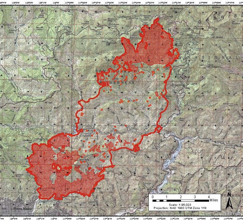 Angeles_NF's tweet photo. This morning the Bobcat Fire is at 36,366 acres and 6% containment. Crews today will be focused on protecting foothills communities and Mt. Wilson. To the north it stayed south of Highway 2 and west of 39. Tonight will be a virtual public meeting via Zoom at 6:30 PM. #BobcatFire https://t.co/os3fgGY23e