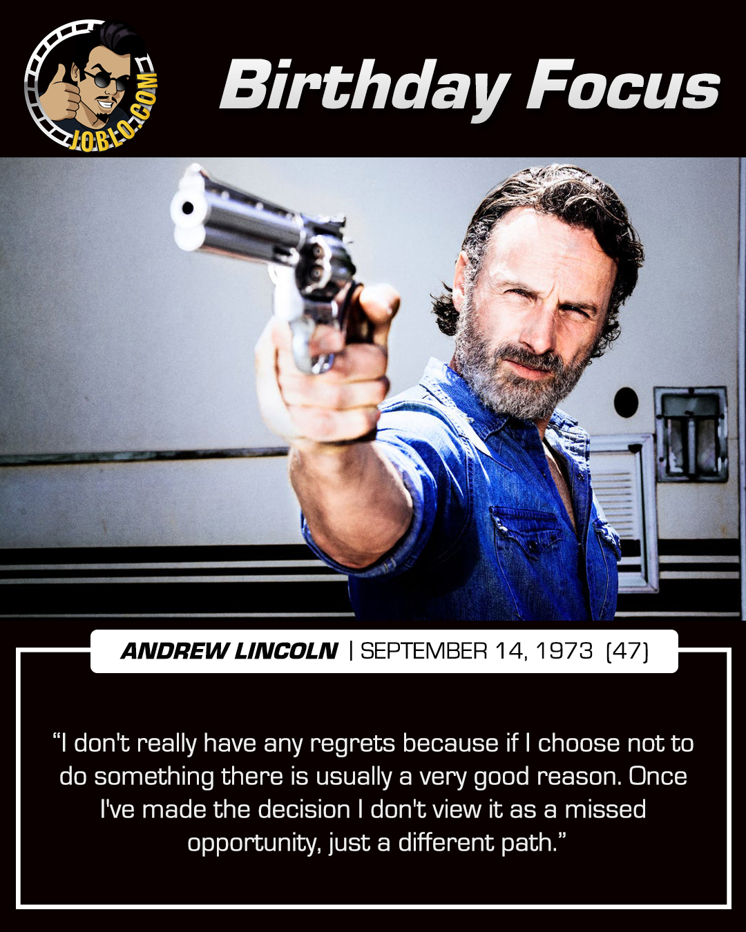 Happy 47th birthday to star of The Walking Dead, Andrew Lincoln! 