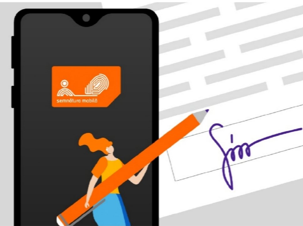 Preasca's tweet photo. Another step towards digitalisation.  From September 14th, 2020, all customers who will activate or extend the Mobile Signature at Orange, will benefit from this service for 2 years https://t.co/fje3LCZiRK