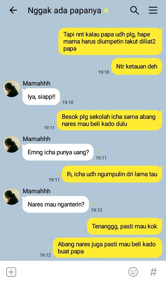 itsblueli's tweet photo. #TheFams | Mama lupa kalau besok papa ulang tahun? https://t.co/QywXeDRbi0