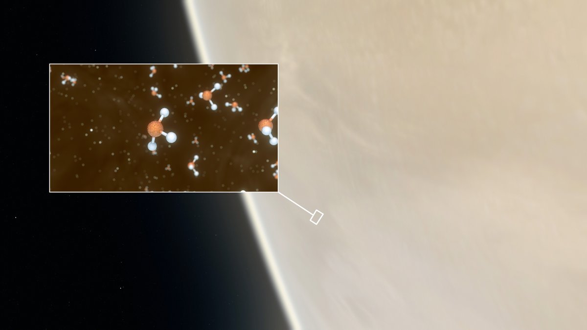 Mogelijke indicator van leven ontdekt op Venus. eso.org/public/netherl… 
Credit:
<a href="/ESO/">ESO</a> /M. Kornmesser/L. Calçada &amp; NASA/JPL/Caltech