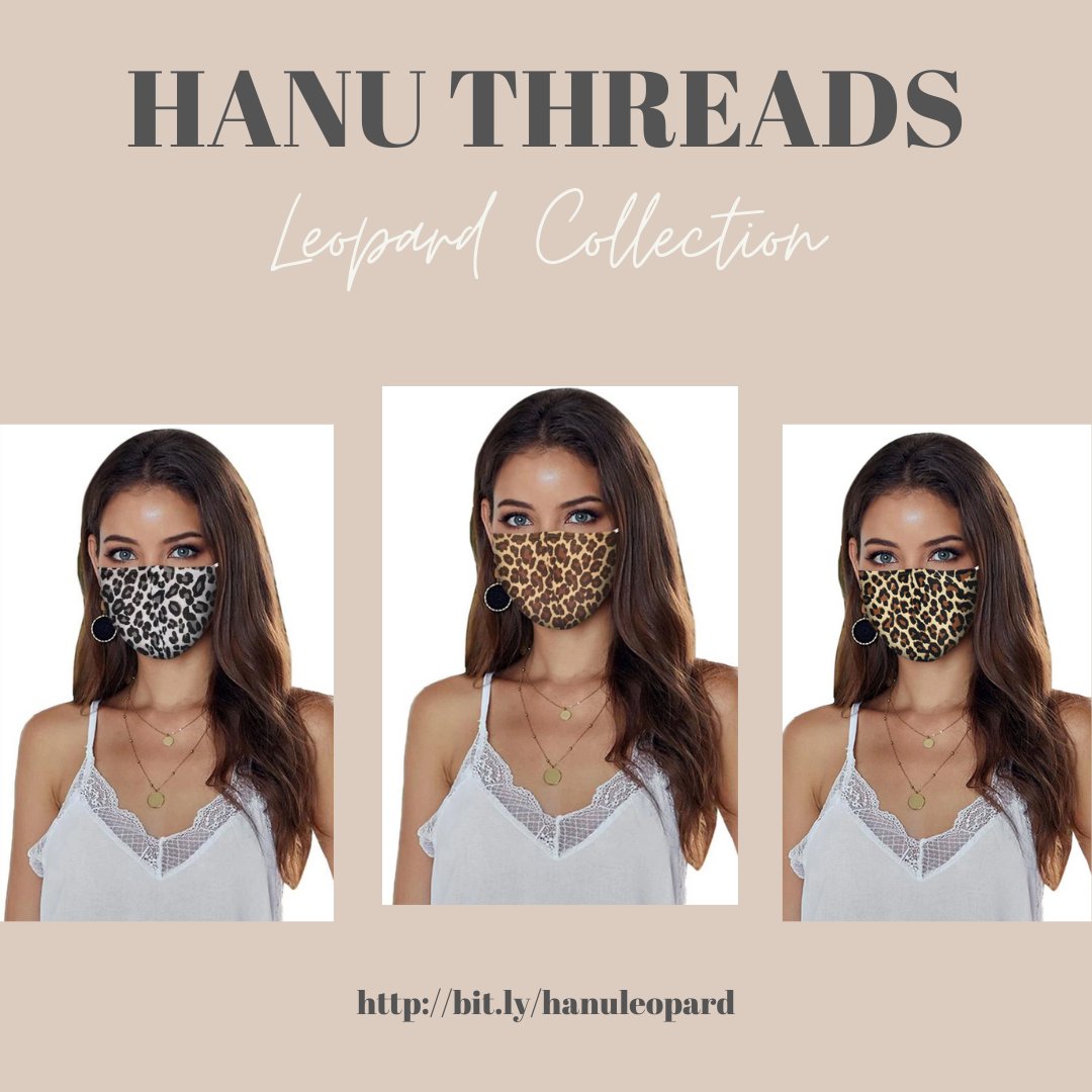 HanuThreads's tweet photo. These leopard print masks are totally trending right now! Use your mask as a statement piece! 

Shop the HANU Leopard collection at https://t.co/v94zclhCE8.

#hanuthreads #shopnow #fashion #masks #leopardmask #trendy #statementpiece #comfortable #breathable https://t.co/58PIKMWHfw