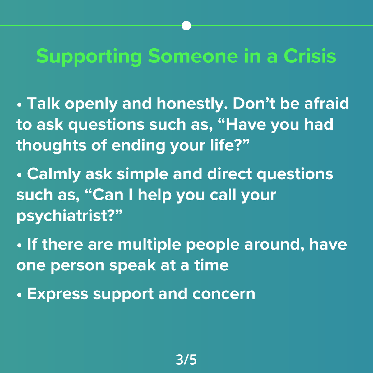 NAMICommunicate's tweet image. Learn how to support someone in crisis.